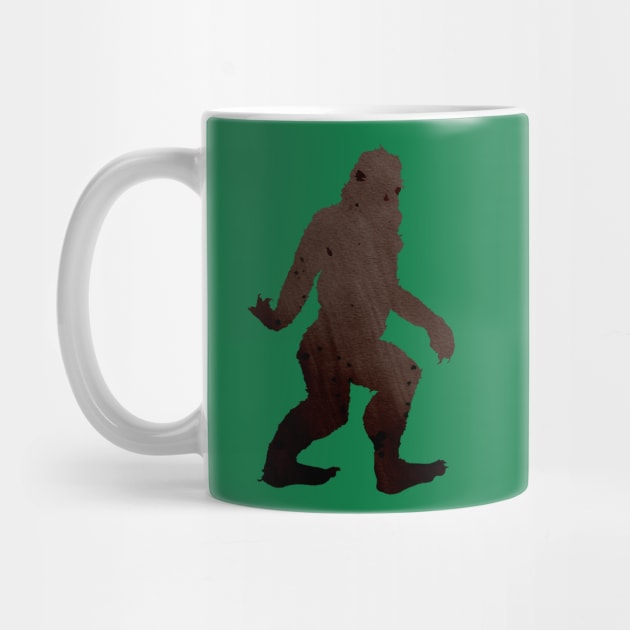 Bigfoot Walking - Cryptid Silhouette by FishWithATopHat